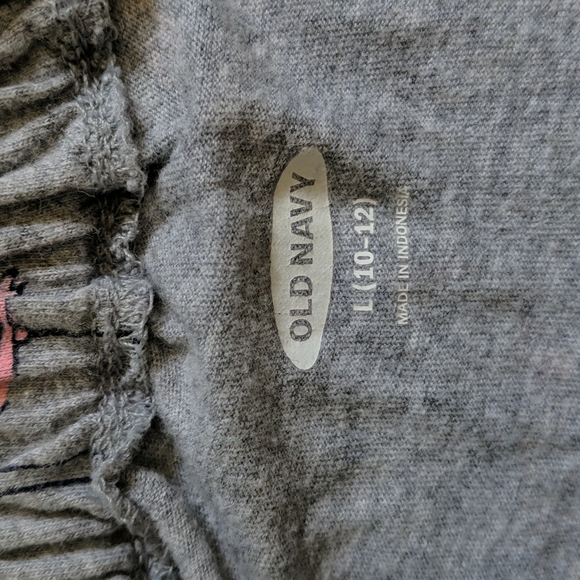 Girl's Old Navy Romper, size L(10-12), grey with flamingoes - Picture 3 of 3